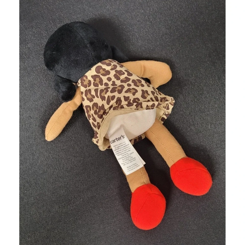 Carters Plush Doll Leopard Print Dress Approx. 10 inch (2015)